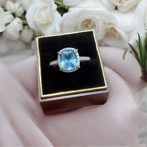 🌺Lafonn Sterling & Blue Topaz Ring